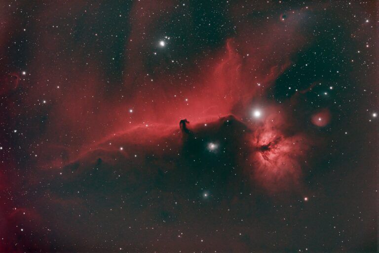 Horsehead Nebula IC 434 and Flame Nebula