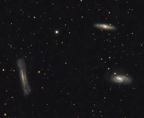 Leo Triplet M65 M66 and NGC 3628