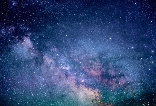 Colorful Milky Way Galaxy