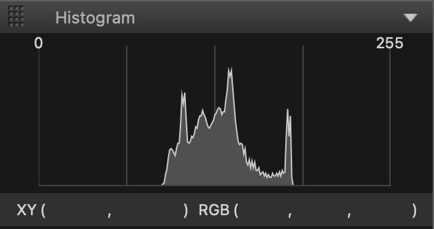 An Example of a Histogram Showing a Properly Exposed Image