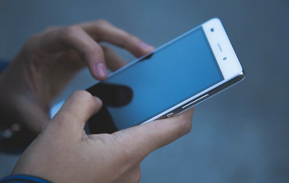 Smartphone in hand